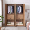 Lee Modern 32" Wardrobe Closet in Golden Brown - Set of 2 Armoire | Armoire Lee Modern 32" en brun dore - Lot de 2