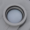 Outsunny Portable Toilet For Adults, Flushable Travel Toilet With Lid, Grey