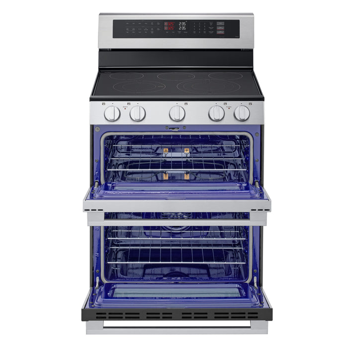 Cuisinière intelligente électrique LG de 7,3 pi3 et de 30 po à four double - acier inoxydable - LDEL7324YE