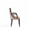 Fifth Avenue Traditional Wood Upholstered Dining Chair in Tan - Set of 2 | Chaise de salle a manger traditionnelle en bois avec assise rembourree Fifth Avenue, couleur beige - Lot de 2