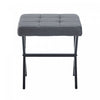 Owen Multi-Purpose Seating Accent Stool with Metal Legs,Grey Accent Chair | Tabouret d’appoint polyvalent Owen avec pieds en metal, couleur gris