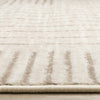 Florence Brown Cream Geometric Linework Design Rug, 7'9" x 10'6" Indoor Area Rug | Tapis Florence Brown Cream a motif geometrique a lignes lineaires, 7'9" x 10'6"
