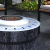Outsunny Smokeless Fire Pit With Mat, 20" Firepit, Magnesium Oxide, Black|Outsunny Foyer Sans Fumee Avec Tapis, 20" Firepit, Oxyde De Magnesium, Noir