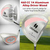Costway 9 Pcs Women's Complete Golf Club Set Right Handed With 460cc Alloy Driver Irons Pink