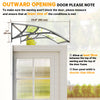Outsunny Window Awning Door Canopy, Sun Shelter, Clear