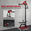 Soozier Wall Mount Cable Station, 16 Positions Pulley Machine, Black