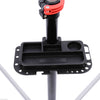 Homcom Bike Repair Stand Adjustable 47" To 75" Tool Tray Bicycle Cycle Rack Work|Homcom Pied D'atelier Velo Reparation Support Pied De Montage Pivotant 360Ḟ Hauteur Reglable Argent