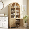 HOMCOM Arched Kitchen Pantry Cabinet, 71" Tall Kitchen Storage Cabinet