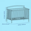 Graco Benton 5-in-1 Convertible Crib - Pebble Gray