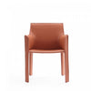 Vogue Modern Vegan Leather Dining Chair in Clay - Set of 2 | Chaise de salle a manger moderne en cuir vegetalien Vogue en argile - Lot de 2