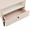 Amara Modern 20" Nightstand in Pale Rose and White (1-Drawer) | Table de nuit moderne Amara 20" en rose pale et blanc (1 tiroir)