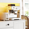 HOMCOM Kitchen Pantry Cabinet with LED Light, Storage Hutch, White