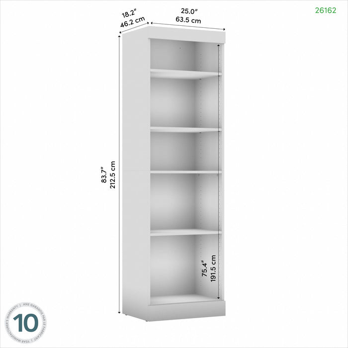 Organisateur de garde-robe Pur de Bestar de 25 po (L) - gris écorce