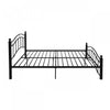 Jackson Metal Bed Frame With Underbed Storage,black King Bed | Jackson Cadre De Lit En Metal Avec Rangement Sous Le Lit, Noir
