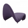 MoMa Modern Wool Blend Accent Chair in Purple - Set of 2 | Fauteuil d’appoint moderne en melange de laine MoMa, violet – Lot de 2