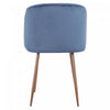LumiSourceFran Blue Velvet Contemporary Dining Chair - Set of 2|Chaise de salle à manger contemporaine Fran en velours bleu - ensemble de 2