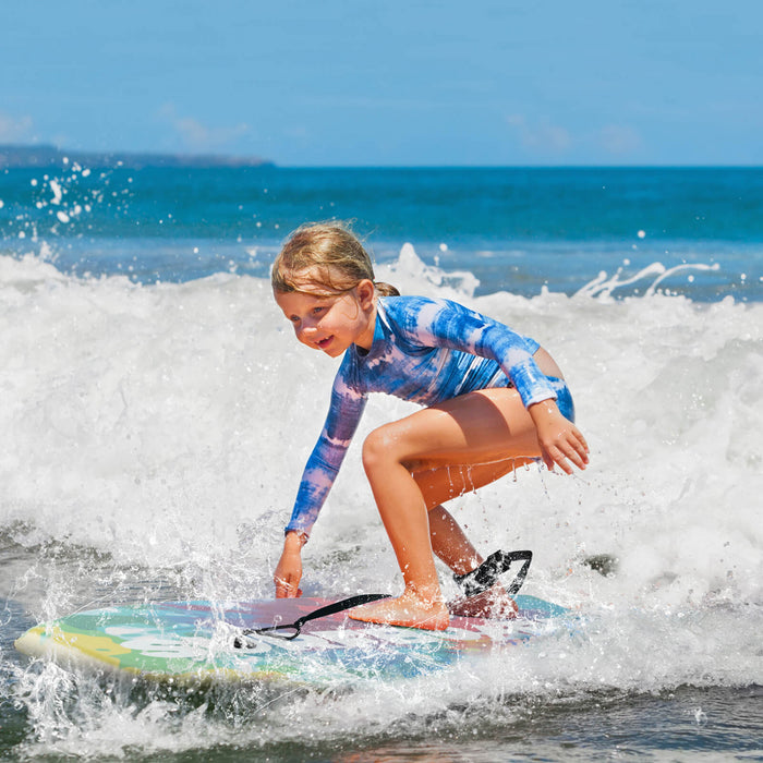 Costway 33 \"body Board Leger Avec Eps Core Xpe Deck Hdpe Fond Croissant Tail Colore