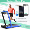 Superfit 4.75hp 2 In 1 Folding Treadmill W/remote App Control