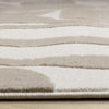 Leopold Modern Mid-Century Beige Cream Area Rug - 7'10" x 10'6"|Carpette Leopold beige et crème de style moderne du milieu du 20e siècle - 7 pi 10 po x 10 pi 6 po