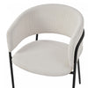 Ethan Set of 4 Modern Corduroy Upholstery Side Chair with Angled Legs and Adjustable Feet,Beige Dining Chair | Ethan Ensemble de 4 chaises d’appoint modernes avec assise en velours cotele, pieds inclines et pieds reglables, beige