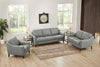 Hydeline Ersa Leather Loveseat - Grey|Causeuse Ersa de Hydeline en cuir - grise