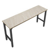 Fortress 72.4" Natural Wood & Steel Garage Table - Charcoal Grey|Table Fortress de Manhattan Comfort de 72,4 po en bois naturel et en acier pour le garage - gris anthracite