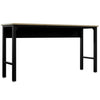 Fortress 72.4" Natural Wood & Steel Garage Table - Charcoal Grey|Table Fortress de Manhattan Comfort de 72,4 po en bois naturel et en acier pour le garage - gris anthracite