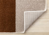 Marley Geometric Curves Taupe Oxblood Area Rug - 5'3" x 7'7"|Carpette Marley taupe et sang-de-bœuf à motif de courbes géométriques - 5 pi 3 po x 7 pi 7 po