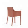 Vogue Modern Vegan Leather Dining Chair in Clay - Set of 2 | Chaise de salle a manger moderne en cuir vegetalien Vogue en argile - Lot de 2