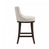 Lucia Modern Wood Upholstered Chenille Barstool in Natural Bar Stool | Tabouret de bar moderne en bois Lucia, revetu de chenille, coloris naturel