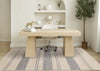 Covington Beige Grey Striped Design Rug, 5'3" x 7'7" Indoor Area Rug | Tapis Covington beige et gris a rayures, 5'3" x 7'7"