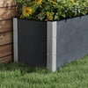 Outsunny 6.6' X 1.6' X 1.8' Raised Garden Bed With Open Bottom Grey|Outsunny 6.6' X 1.6' X 1.8' Lit De Jardin Sureleve Avec Fond Ouvert Gris