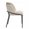 Olivia Set of 6 Modern Dining Chair with Slanted Legs and Adjustable Feet,Beige | Olivia Ensemble de 6 chaises de salle a manger modernes avec pieds inclines et pieds reglables, beige