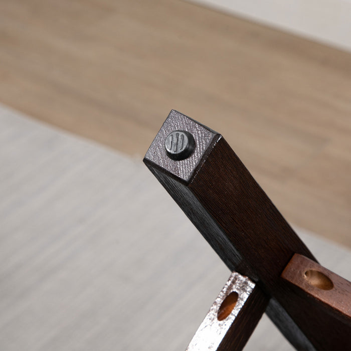 HOMCOM Tabourets de Bar Pivotants 2p avec Pieds Bois et Repose-Pieds