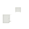 Coney Mid-Century Modern 2-Piece Dresser Set in White | Ensemble de commode 2 pieces Coney style milieu du siecle en blanc