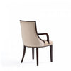 Fifth Avenue Traditional Wood Upholstered Dining Chair in Tan - Set of 2 | Chaise de salle a manger traditionnelle en bois avec assise rembourree Fifth Avenue, couleur beige - Lot de 2
