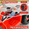 Costway Kids Ride On Atv 4 Wheeler Quad Toy Car 6v Battery Powered Motorized Toy Red