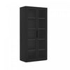Rivington Modern 38" Bookcase Cabinet in Black - Set of 2 | Armoire bibliotheque moderne Rivington 38" en noir - Lot de 2