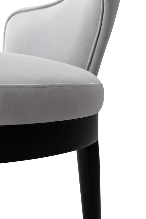 Ensemble de salle a manger moderne industriel chic Carrington et Rockaway 7 pieces, gris clair et naturel