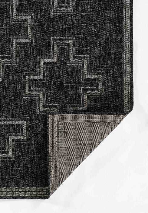Tapis Transitionnel Esina 6'6\" x 9'0\" en Noir
