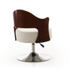 Bopper Modern Vegan Leather Swivel Lounge Chair in White - Set of 2 | Fauteuil pivotant moderne en cuir vegetalien Bopper blanc - Lot de 2