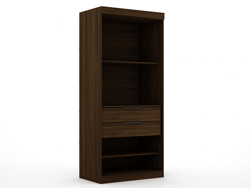 Armoire contemporaine moderne Mulberry 36\" en brun chataigne