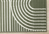 Florence Green White Modern Geometric Arches Rug, 6'7" x 9'6" Indoor Area Rug | Tapis Florence vert et blanc a motifs geometriques modernes en arches, 6'7" x 9'6"