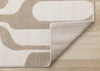 Leopold Modern Mid-Century Beige Cream Area Rug - 7'10" x 10'6"|Carpette Leopold beige et crème de style moderne du milieu du 20e siècle - 7 pi 10 po x 10 pi 6 po