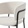 Ethan Set of 4 Modern Corduroy Upholstery Side Chair with Angled Legs and Adjustable Feet,Beige Dining Chair | Ethan Ensemble de 4 chaises d’appoint modernes avec assise en velours cotele, pieds inclines et pieds reglables, beige