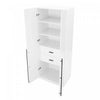 Lee Modern 32" Wardrobe Closet in White Armoire | Armoire moderne Lee 32" en blanc