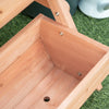 Outsunny 3 Tier Raised Garden Bed Vertical Wooden Elevated Planter Box Kit For Flowers, Vegetables, |Outsunny Jardiniere Surelevee A 3 Niveaux, Jardiniere Surelevee En Bois, 26" X 30" X 30", Marron