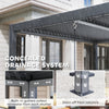 Outsunny 10' X 10' Louvered Pergola With Adjustable Roof & Aluminum Frame