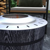 Outsunny Smokeless Fire Pit With Mat, 20" Firepit, Magnesium Oxide, Black|Outsunny Foyer Sans Fumee Avec Tapis, 20" Firepit, Oxyde De Magnesium, Noir