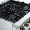 Forno Galiano 30" White Gas Range, 4.32 cu.ft- FFSGS6444-30WHT | Cuisiniere a gaz blanche Galiano 30 pouces, 4,32 pi³ – FFSGS6444-30WHT